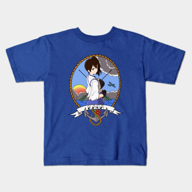 Old School Kaga Kids T-Shirt by jRoKk17